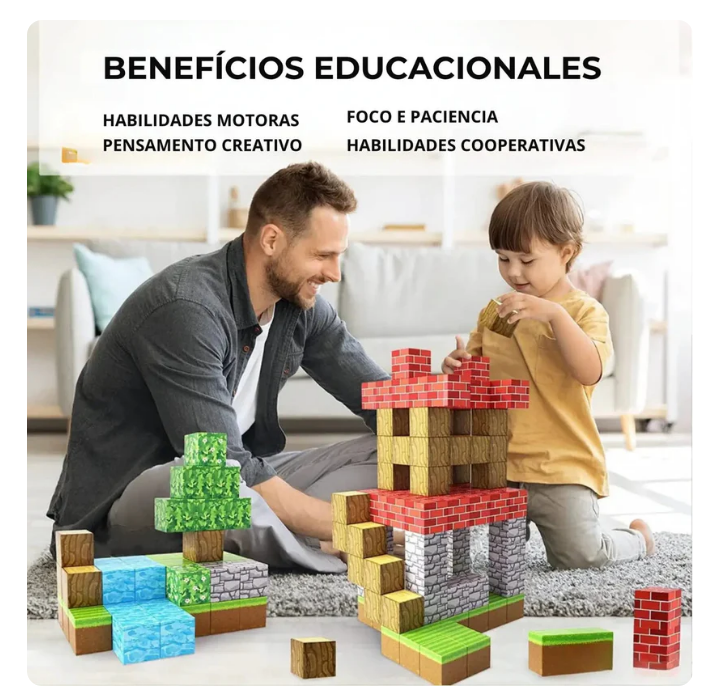 BLOQUES MAGNÉTICOS PREMIUM 28 PIEZAS
