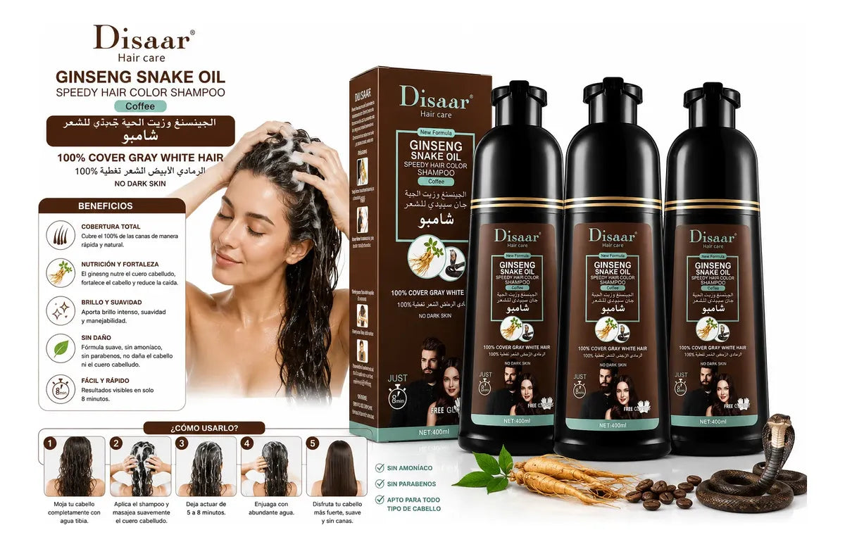 Shampoo Tinturador Cubre Canas
